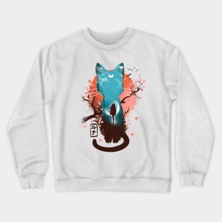 Japanese black cat Crewneck Sweatshirt